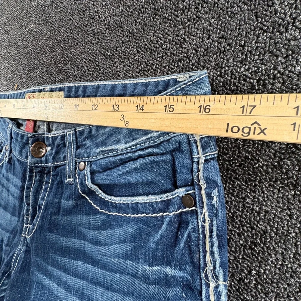 BKE Madison Skinny Jeans Women 29x31.5 Medium Wash Distressed Stretch Denim Y2k - Picture 7 of 9